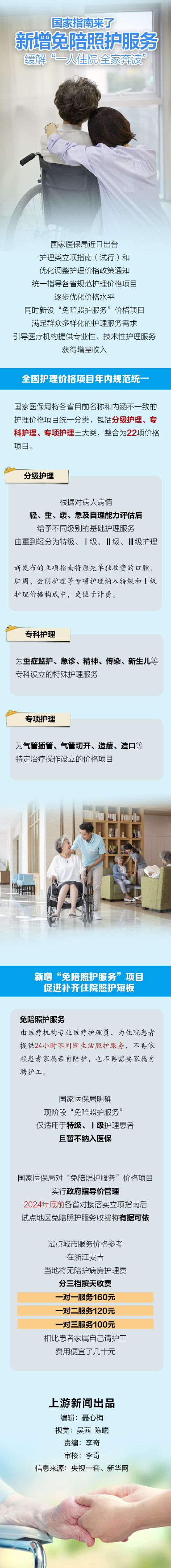 图说｜缓解“一人住院 全家奔波”，“免陪照护服务”上线