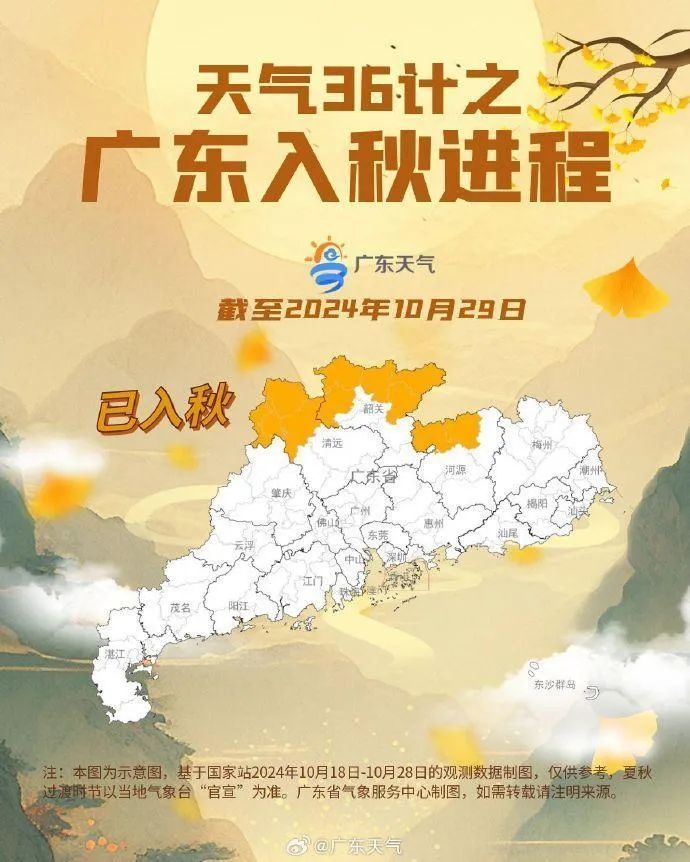 广东局地已入秋，广州还在走向秋天的路上