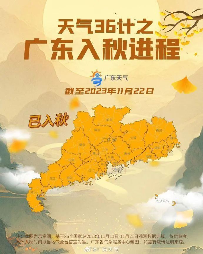 广东局地已入秋，广州还在走向秋天的路上