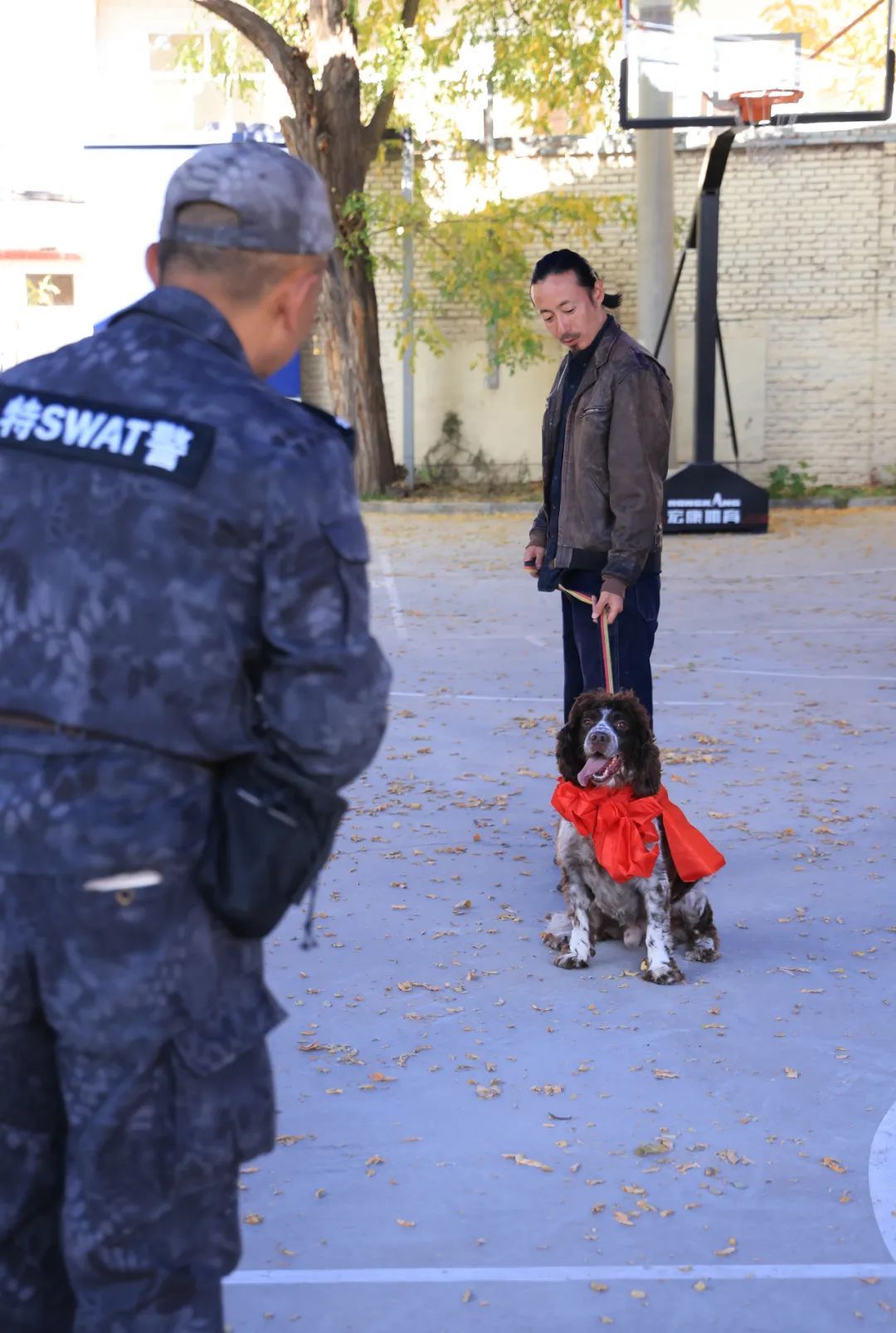 功勋犬“山药”退役临别一步三回头 网友：眼神中有千言万语