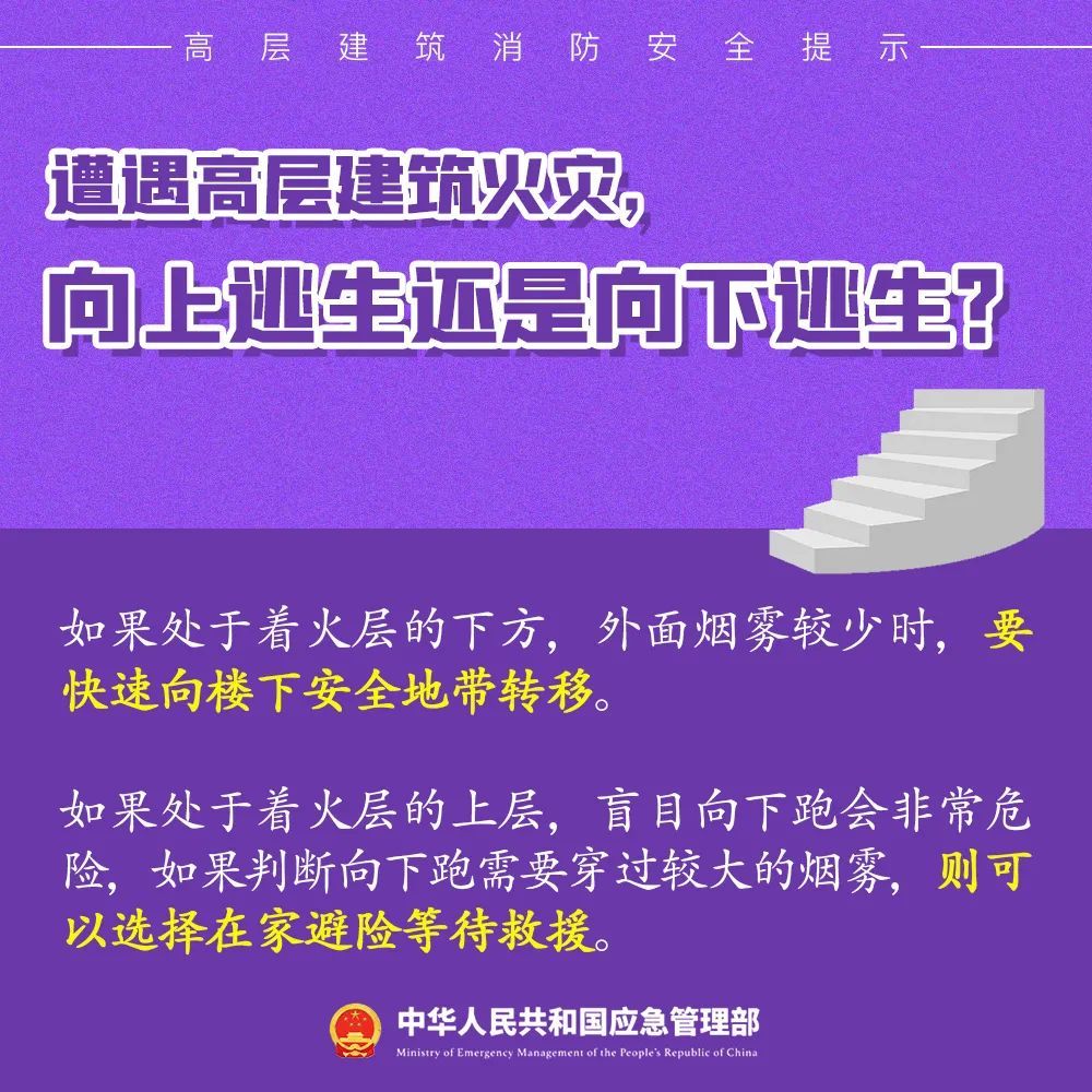 遭遇高层建筑火灾，这些知识一定要了解！