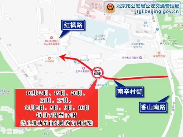 受北马、赏叶和大型活动影响，本周末北京交通压力大