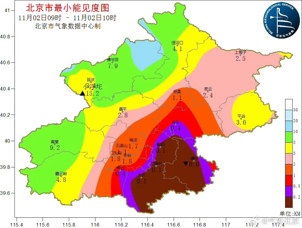 今夜明晨北京还有大雾，明天午后大风降温来袭