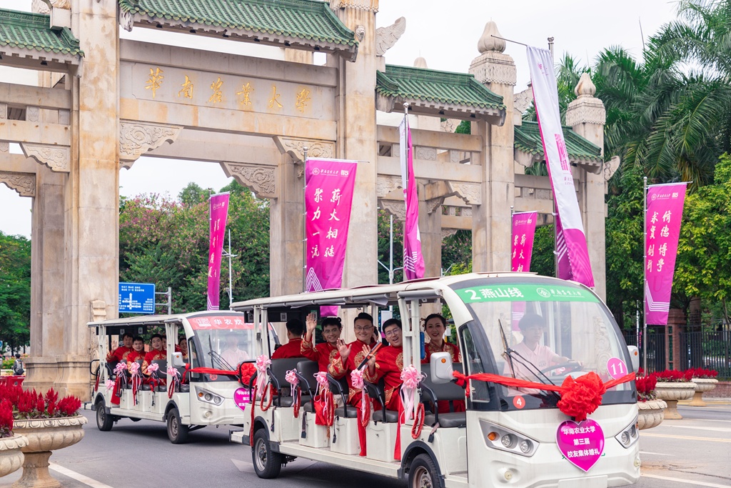 黄金婚书、交杯酸奶……高校校庆，52对新人的婚礼好甜！