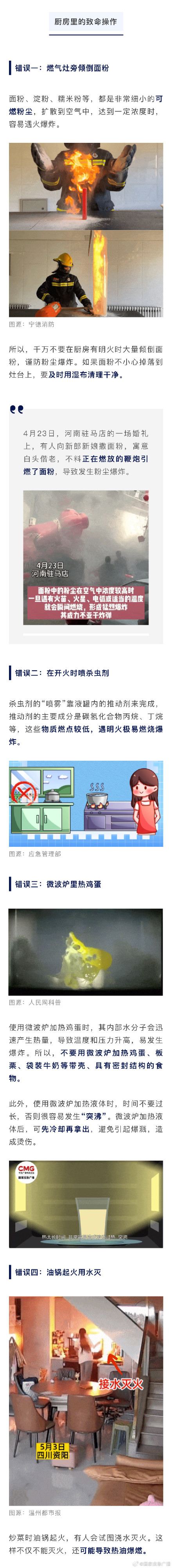 提醒！不要在厨房做这些事