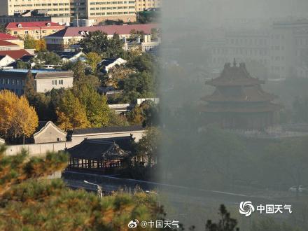 北京天空能见度下降 一组对比图看前后变化