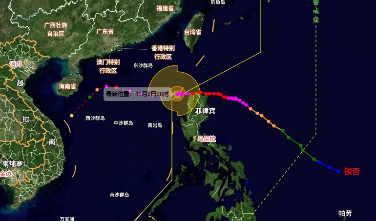 “银杏”即将进入南海！10日至13日海南岛有较强风雨天气