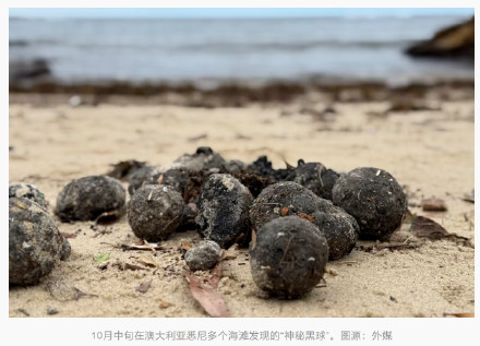 反转？外媒：悉尼海滩“神秘黑球”成分确认，含人类粪便等“令人作呕”物质