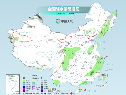 冷空气来袭新疆局地有强降雪 西南地区降雨明显减弱