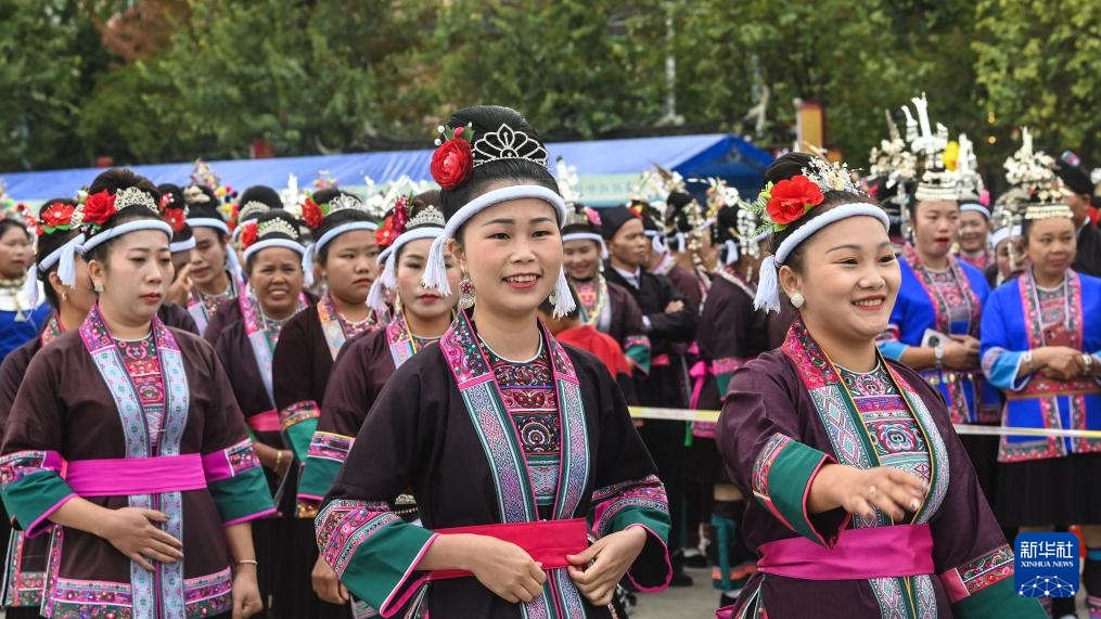 广西三江：侗族群众欢庆多耶节