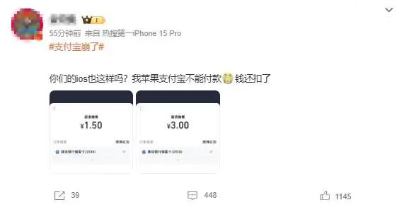 “双11”当天支付宝突然崩了，许多人以为手机坏了！官方紧急回应