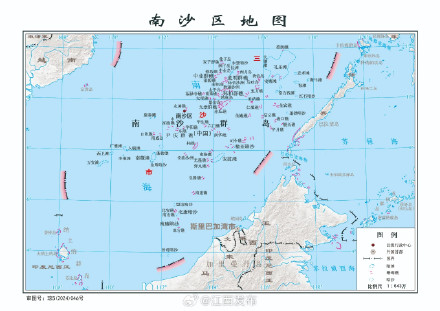 三沙市新版地图和邮编公布