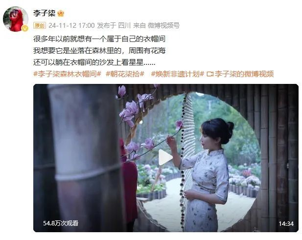 李子柒，回归