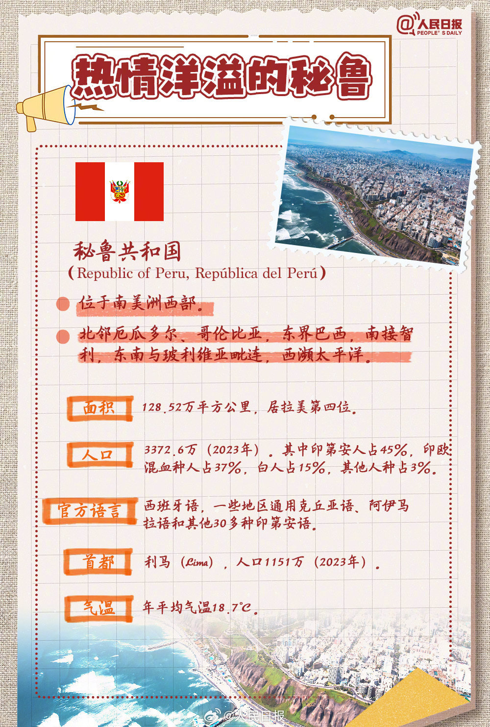 太平洋对岸的邻居秘鲁了解一下! 太平洋对岸的邻居秘鲁了解一下!