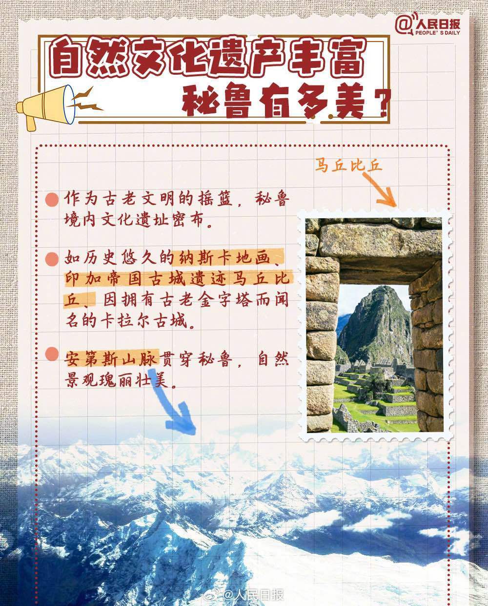 太平洋对岸的邻居秘鲁了解一下! 太平洋对岸的邻居秘鲁了解一下!