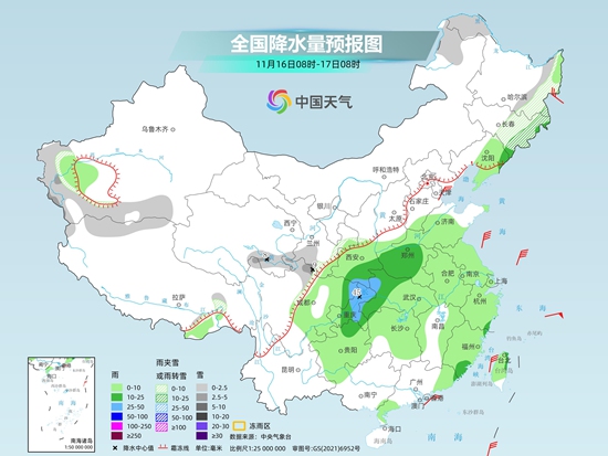 明起新一轮大范围雨雪来袭 中东部暖热持续周末起强降温将至