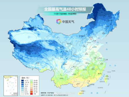 强冷空气刷存在感！北方寒意加重 华南初夏般暖热将一扫而空