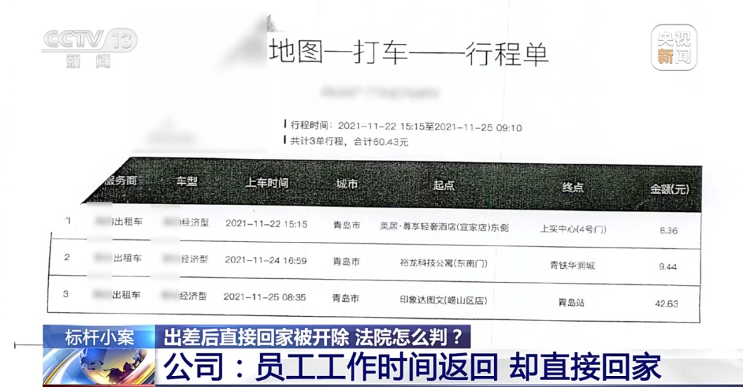 南京一男子出差后直接回家,被公司算旷工开除!法院判了 南京一男子出差后直接回家,被公司算旷工开除!法院判了