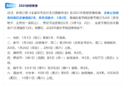 2025年加班工资日历出炉！