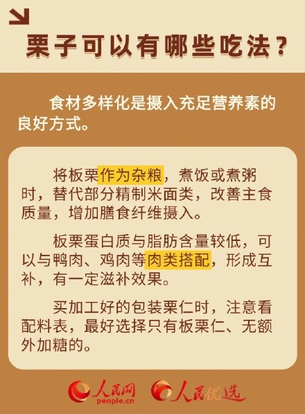 一天最多吃几颗栗子？