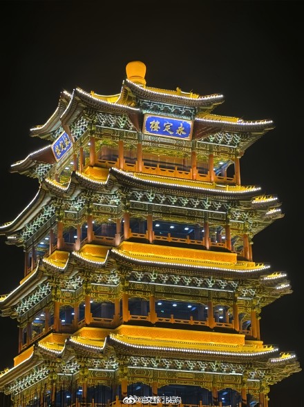 夜景打卡！门头沟永定楼焕新点亮