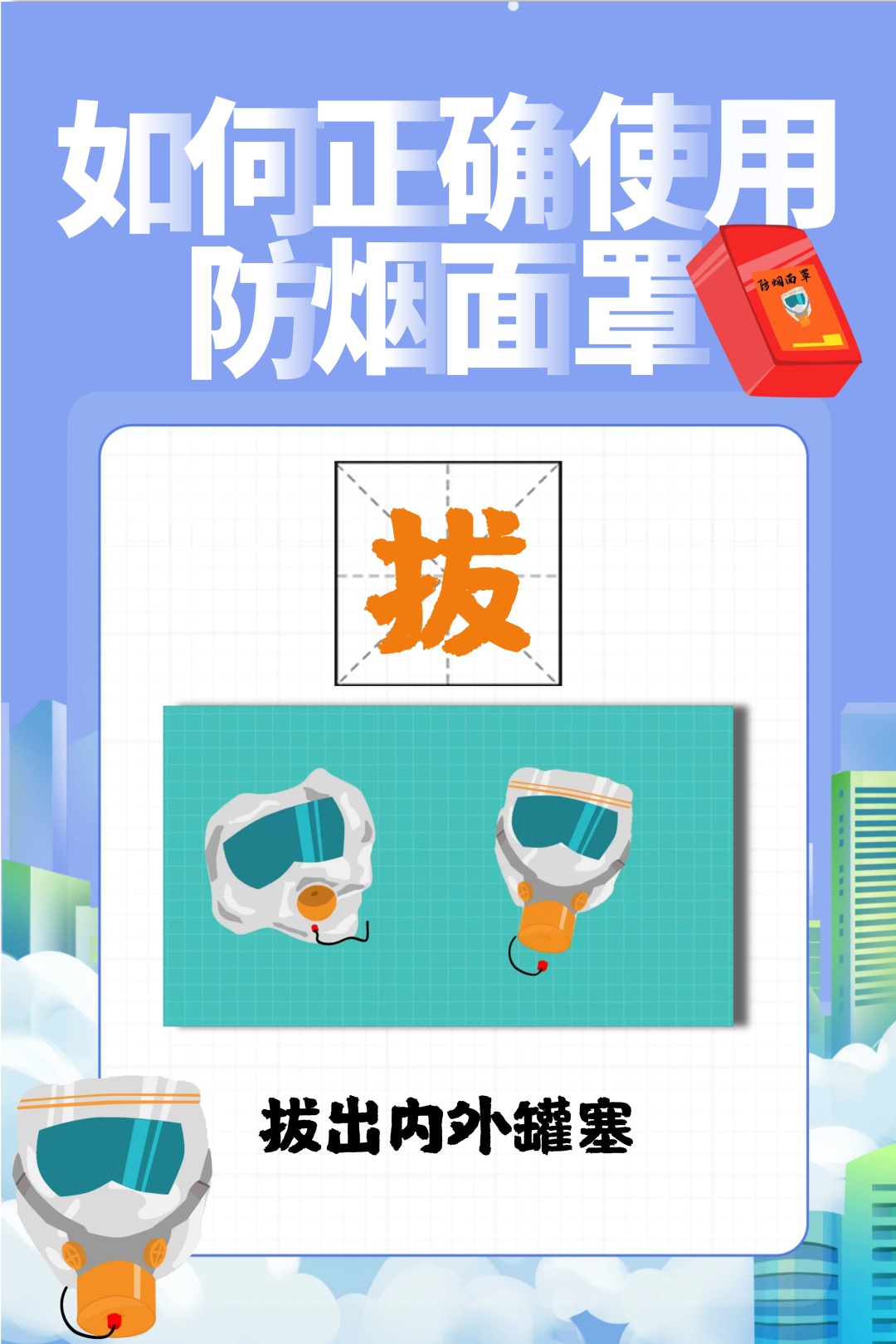 火场逃生神器→防烟面罩,该怎么用? 火场逃生神器→防烟面罩,该怎么用?