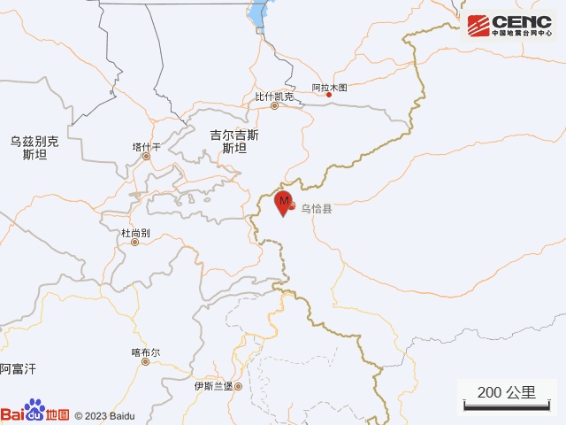 新疆克孜勒苏州乌恰县发生3.6级地震 新疆克孜勒苏州乌恰县发生3.6级地震