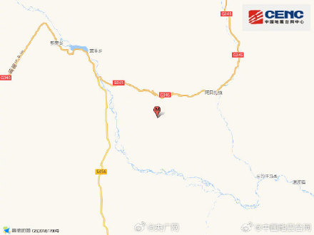 四川甘孜石渠发生3.4级地震