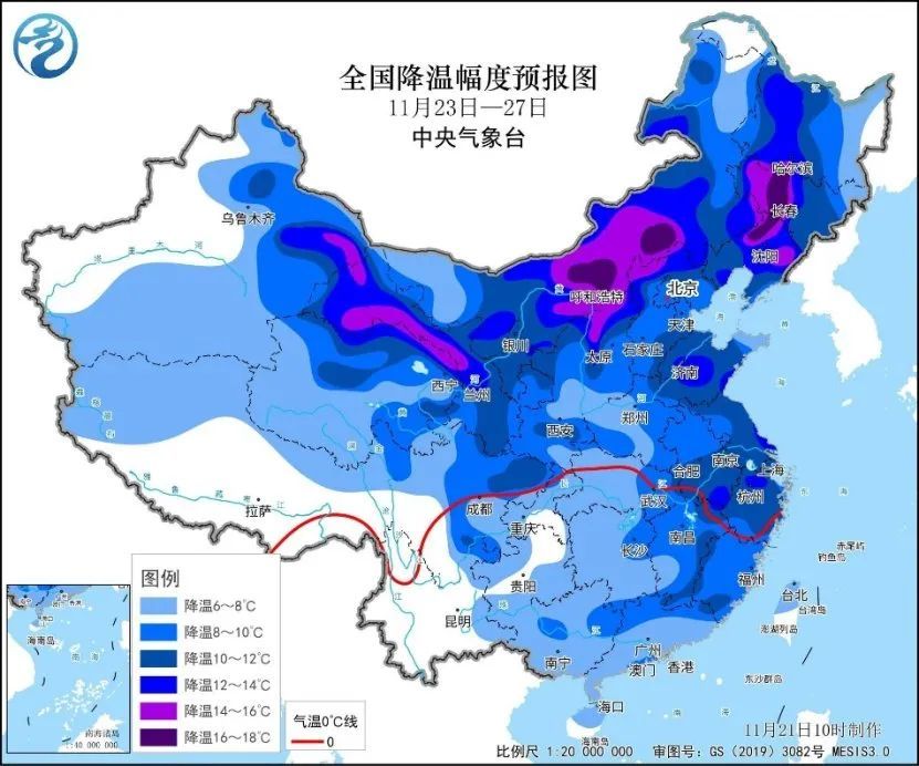 风雨+寒潮来袭！上海下周气温断崖狂降，最低仅3℃