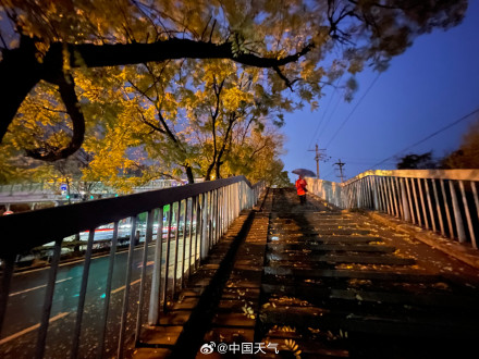 北京大风雨雪降温强势来袭