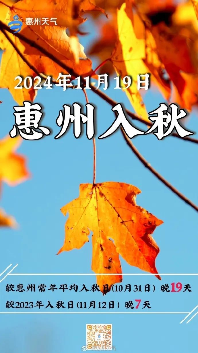 广东入秋进程更新！冷空气将至，这天最冷→