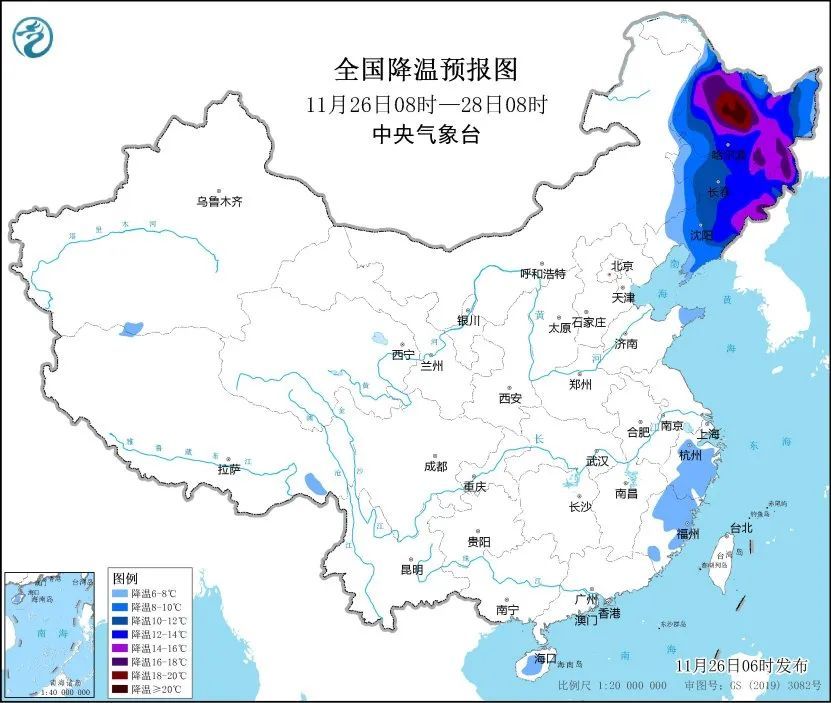 局地降温超18℃！黑龙江或现同期少见特大暴雪