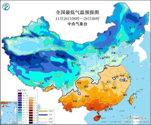 局地降温超18℃！暴雪、寒潮、大风三预警继续发布