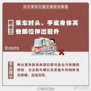 家长收藏！这些儿童交通安全隐患不可轻视