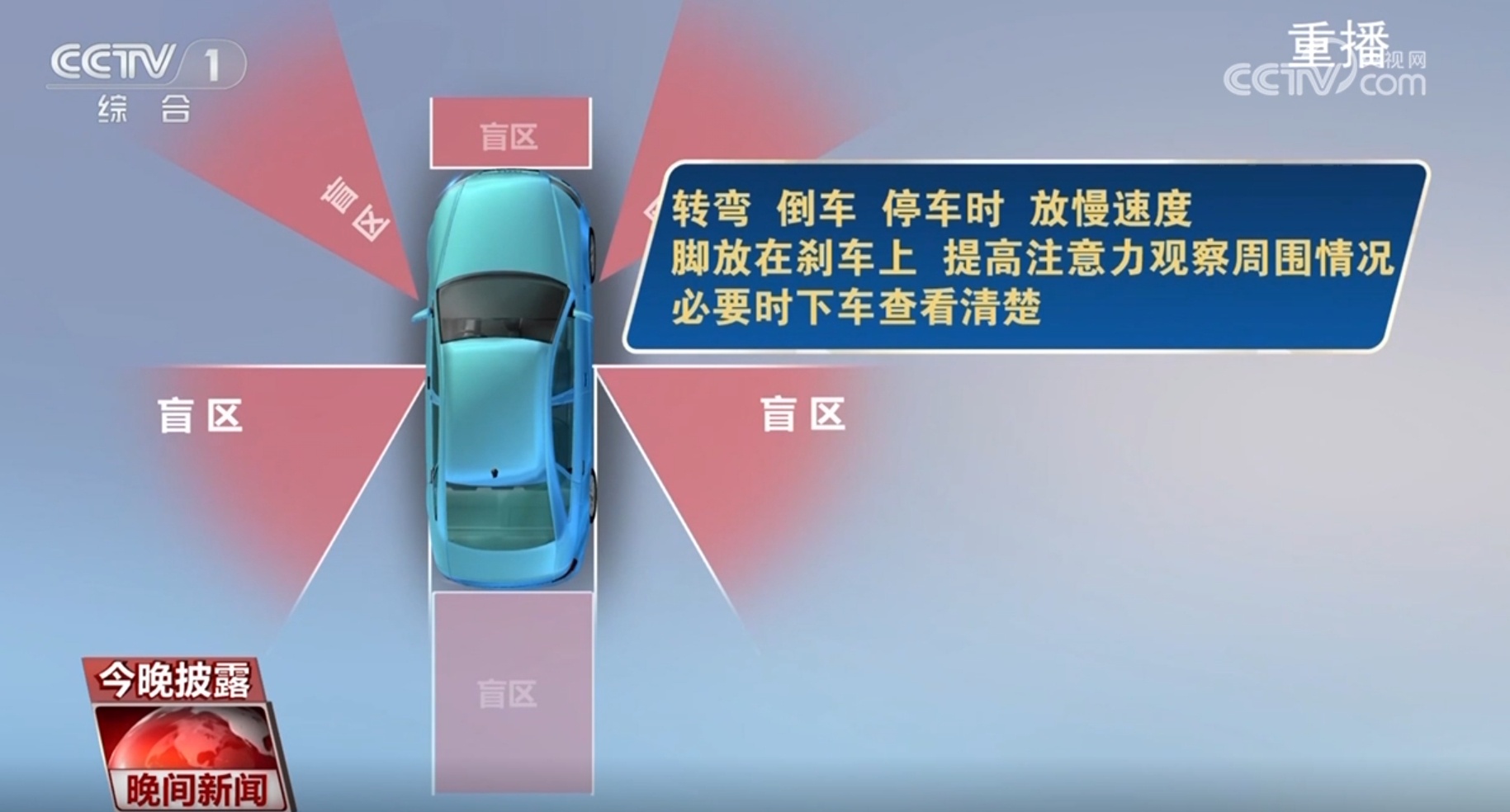 汽车视线盲区频“闯祸” 驾驶好习惯要养起