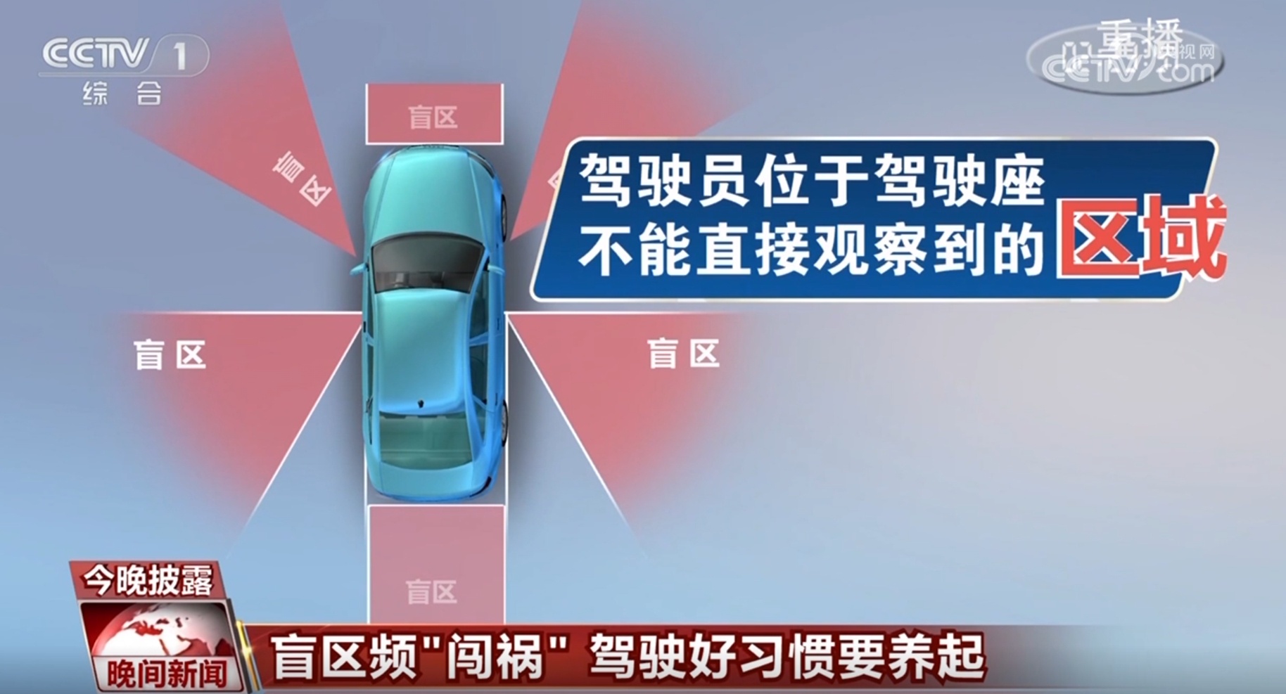 汽车视线盲区频“闯祸” 驾驶好习惯要养起