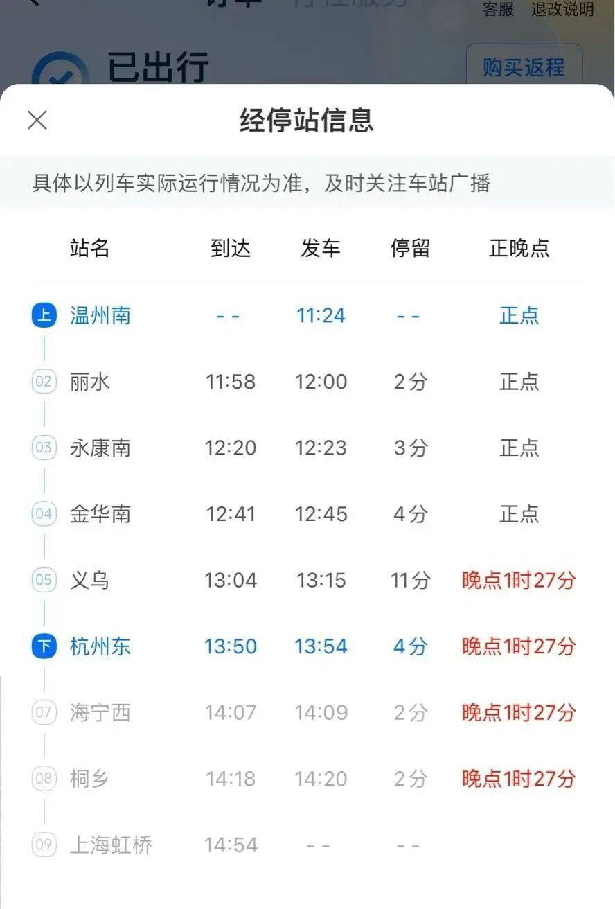杭州东站部分高铁晚点！到上海虹桥要晚1个多小时？最新通报来了