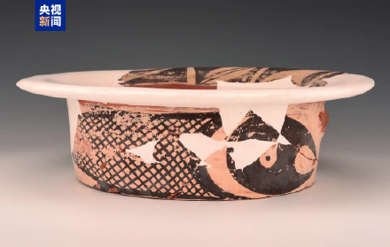 新发现！山西出土仰韶文化时期彩陶鱼纹盆