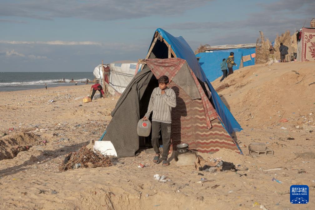 加沙地带：冬季海边帐篷里的苦难生活