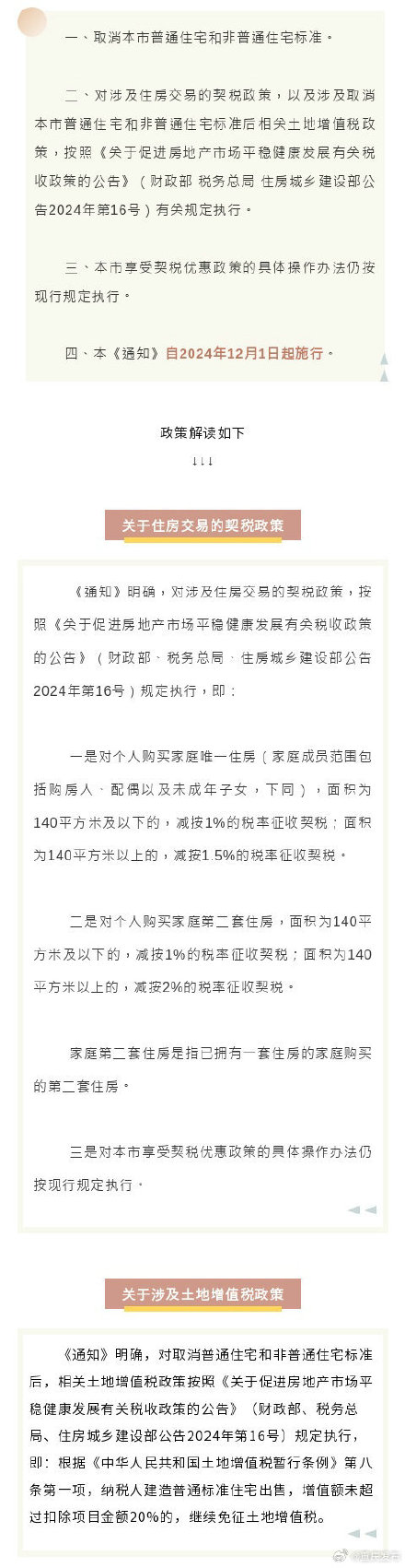 重庆取消本市普通住宅和非普通住宅标准