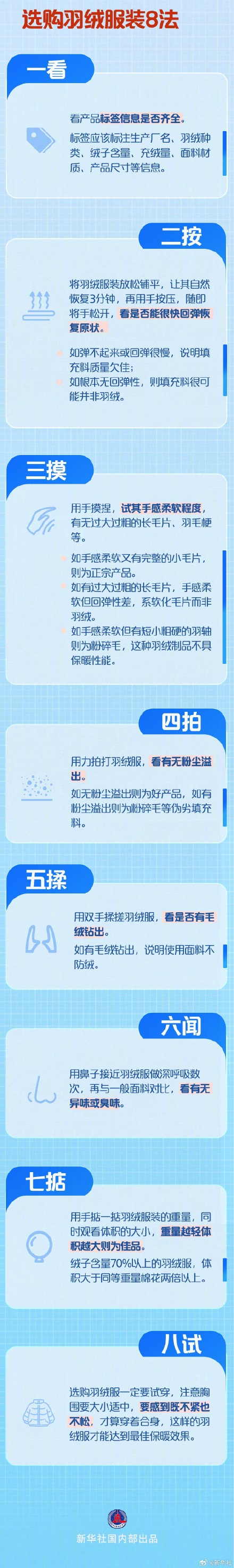 真假羽绒服如何识别？