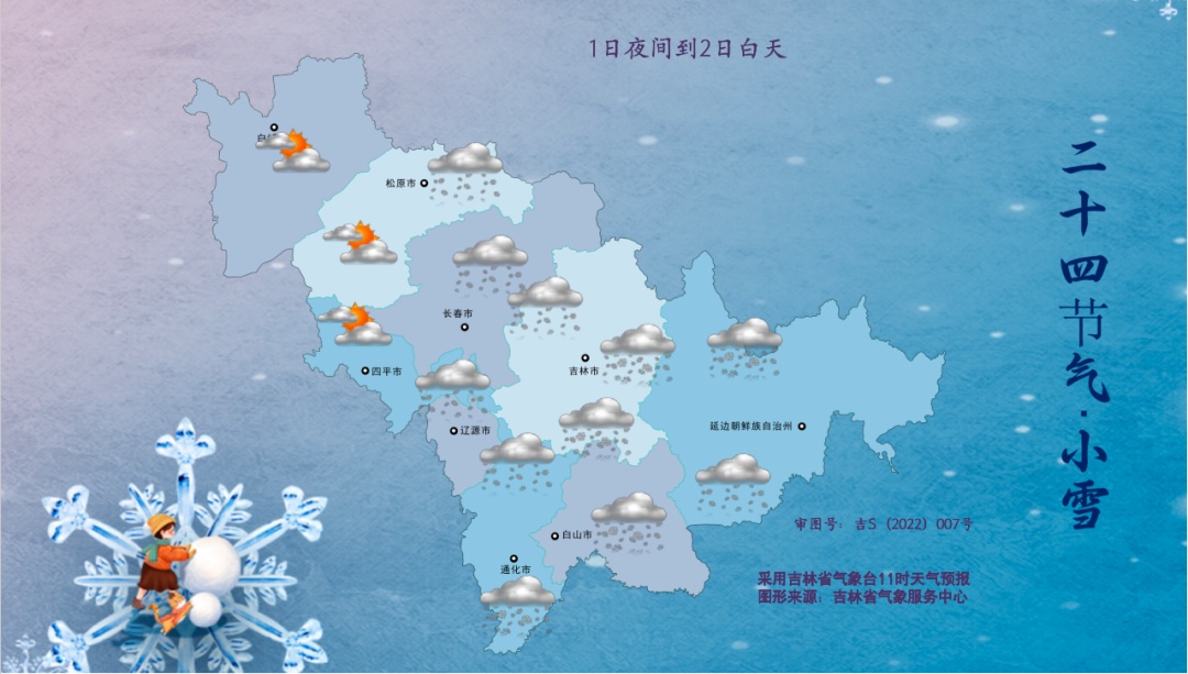 降雪降温天气即将来袭！吉林省这些地方有中到大雪！