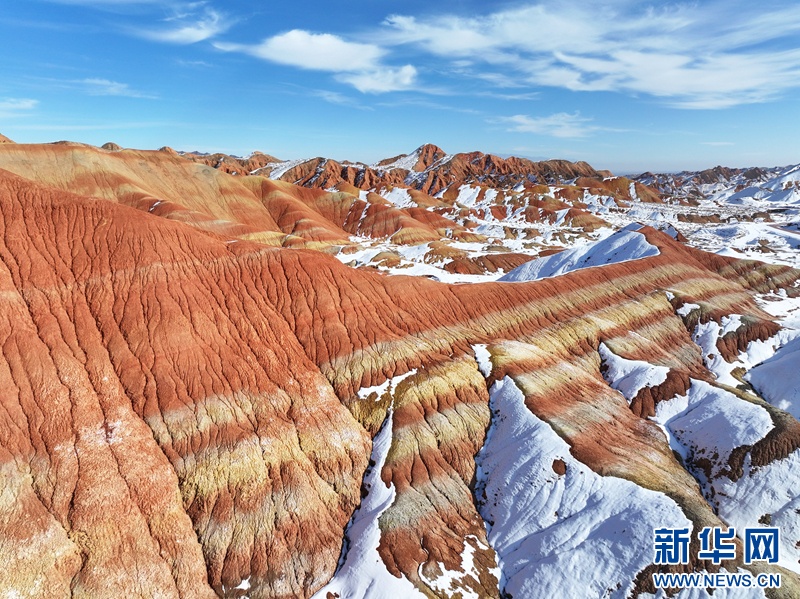 甘肃张掖:雪落丹霞 甘肃张掖:雪落丹霞