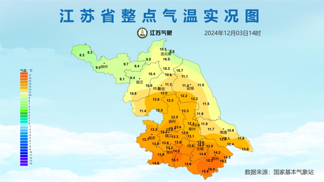 速冻！1℃！南京最新天气