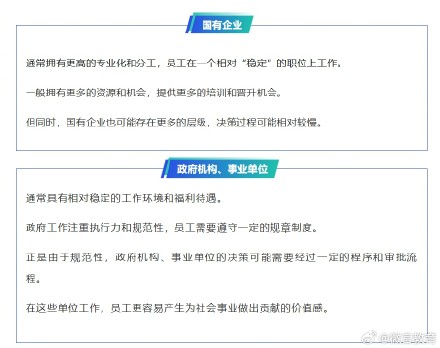 求职必看！不同单位怎么选？