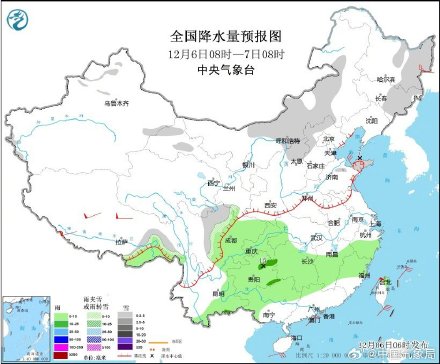 西南江南等地多阴雨 弱冷空气影响长江以北地区