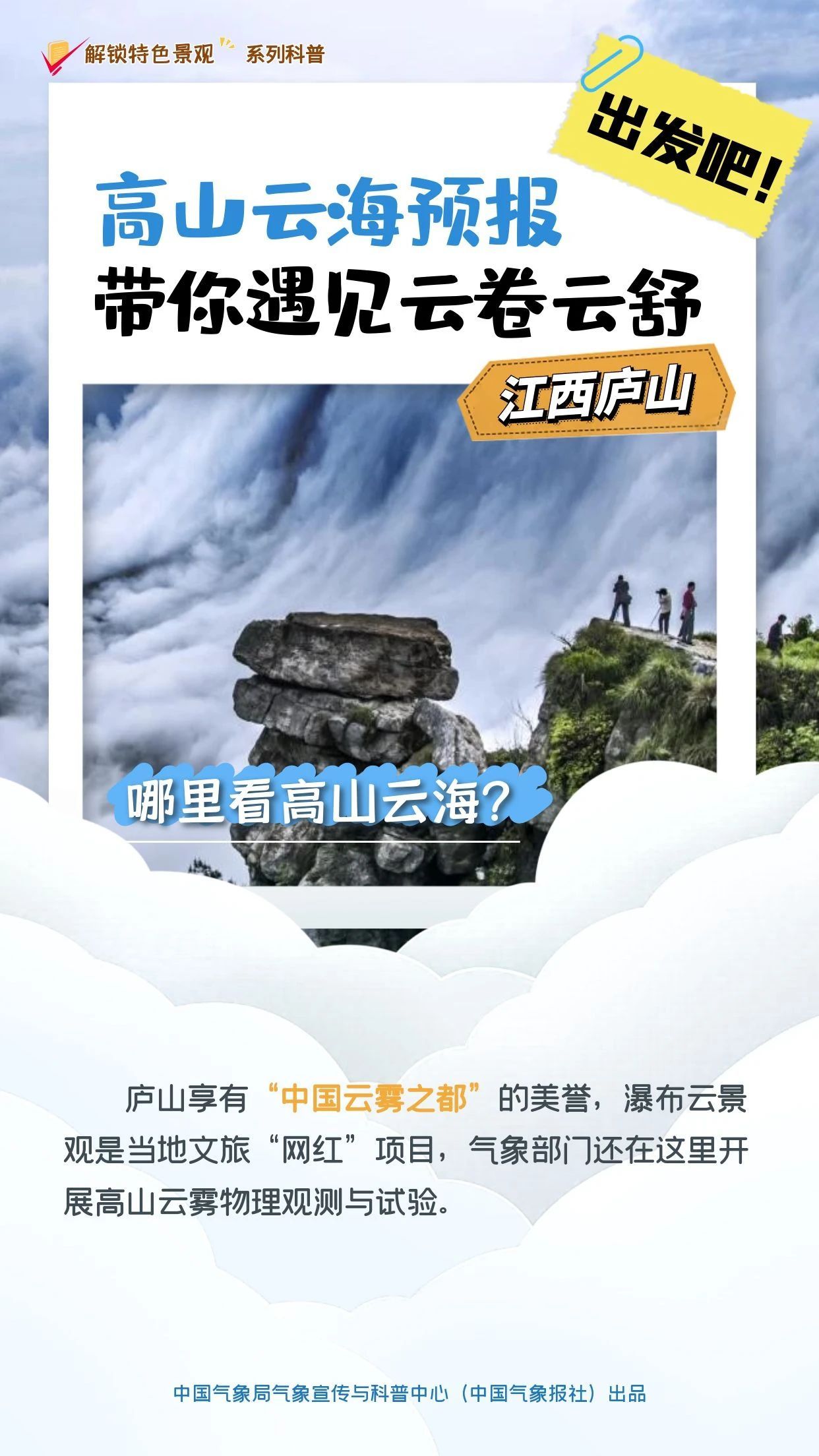 解锁特色景观丨“高山云海预报” 带你遇见云卷云舒