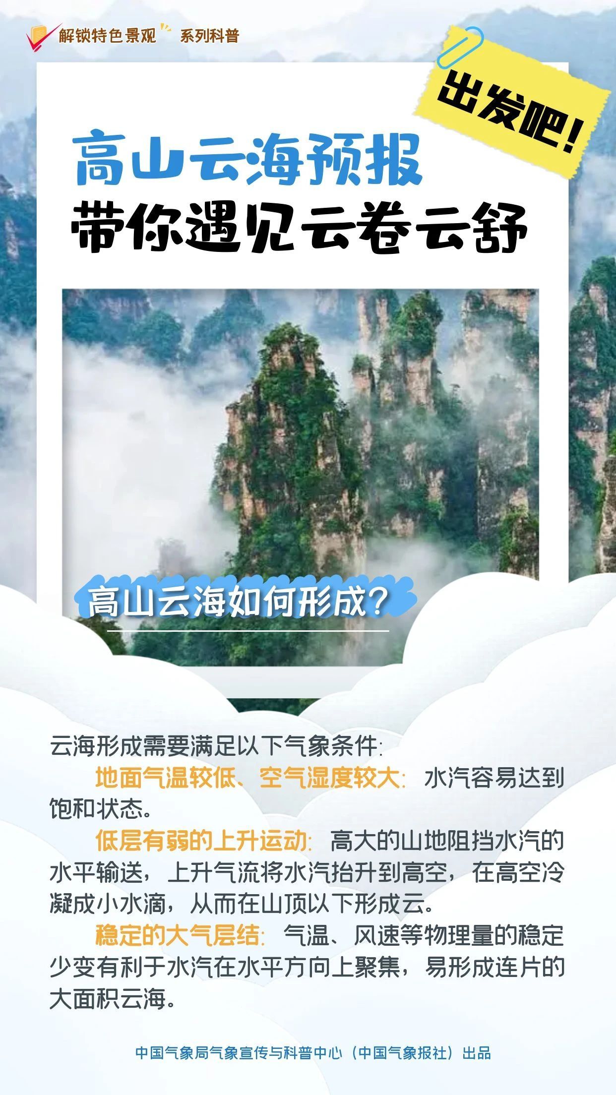 解锁特色景观丨“高山云海预报” 带你遇见云卷云舒