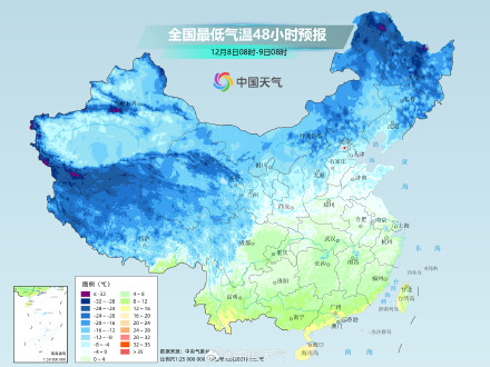 长江以北气温继续下降 南方多地气温创今年立冬以来新低