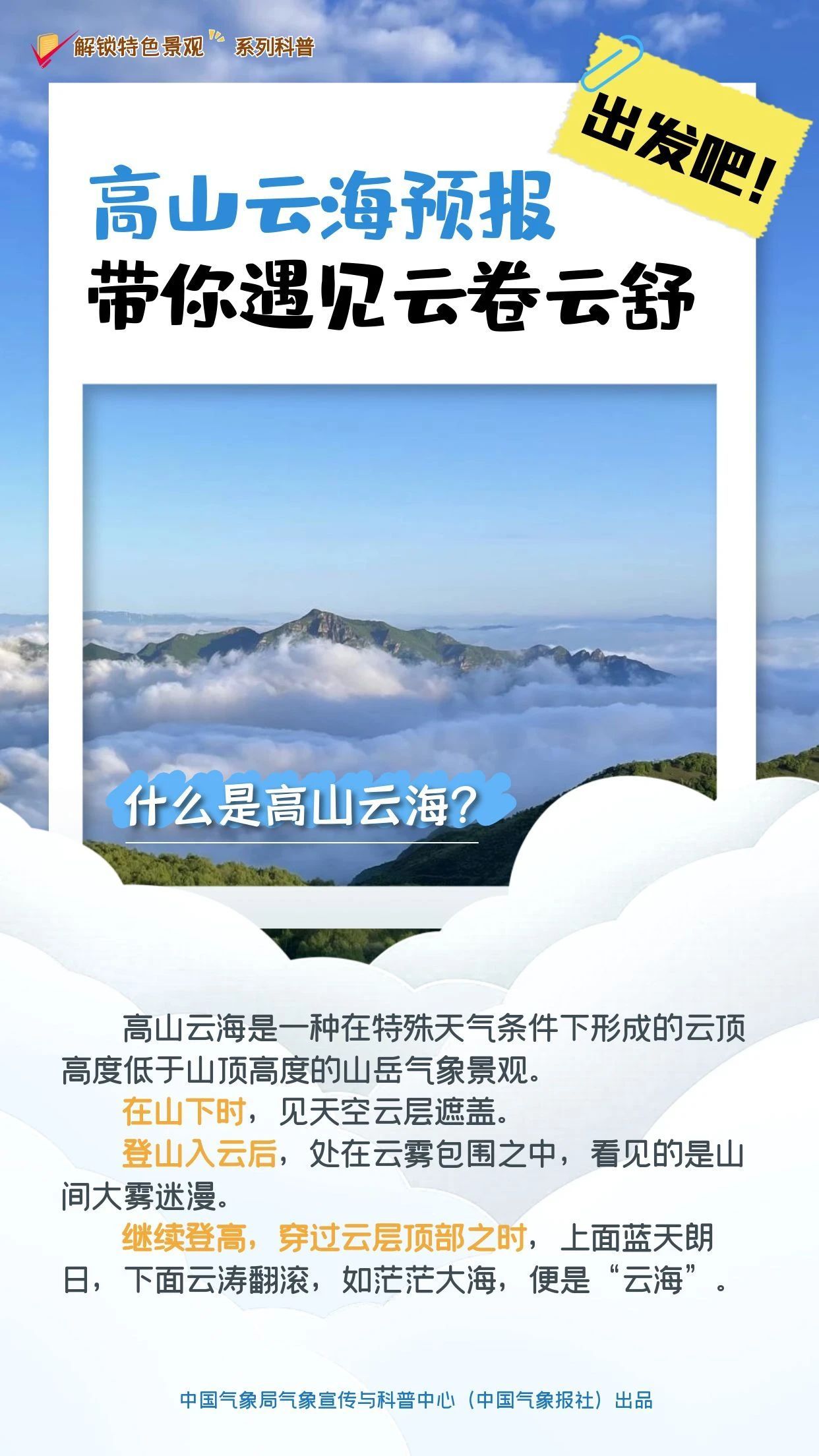 解锁特色景观丨“高山云海预报” 带你遇见云卷云舒